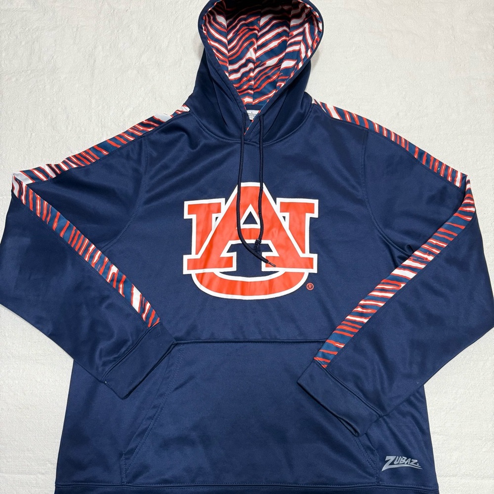 Auburn Tigers Blue/Orange Performance Team Hoodie Size Large